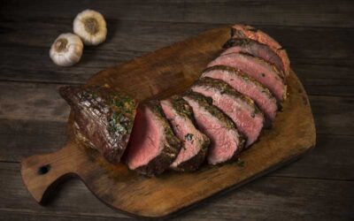 Tri-tip with herb butter